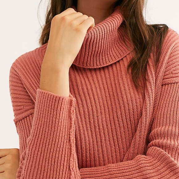 Free people layer cake peplum rose sweater - Picture 6 of 7